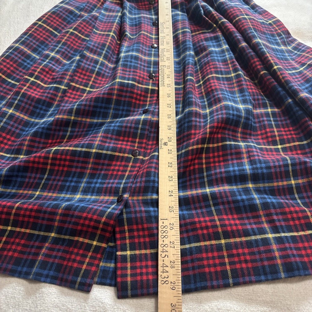 Vintage Sophisticates By‎ Pendleton Knockabout Cotton/Wool Plaid Skirt Women's 8 - Picture 6 of 6